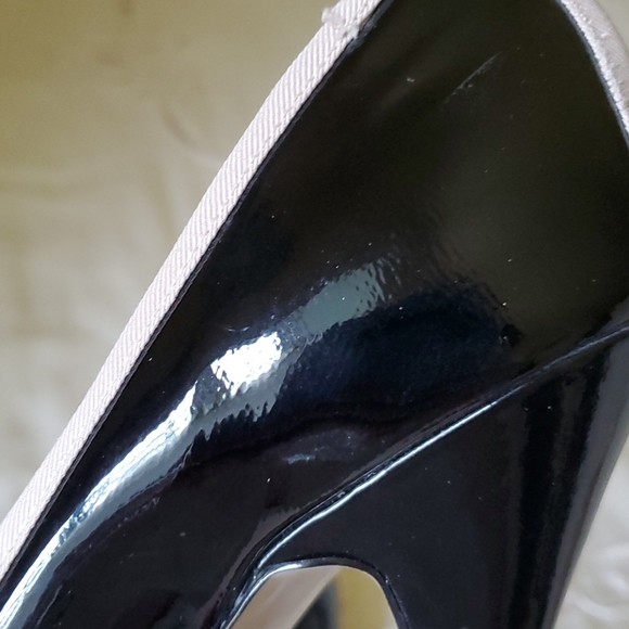 Patent Leather Cutout French Connection Heels - Picture 5 of 7